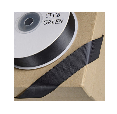 D/SATIN RIBBON 23MM - BLACK BY METER