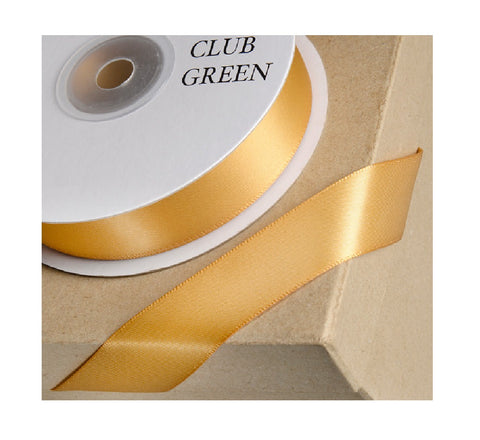 D/ SATIN RIBBON 23MM -Old Gold