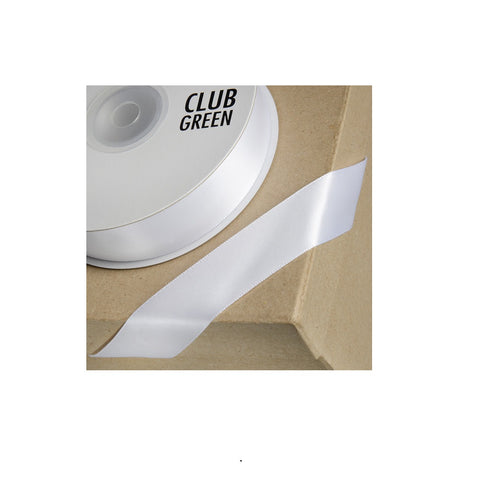 D/SATIN RIBBON 15MM- WHITE