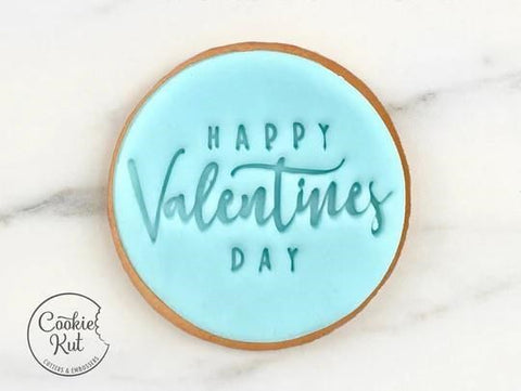 Happy Valentine's Day Style 4 - Valentine's Day Embosser Stamp