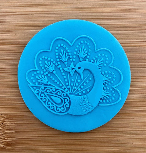 Outbosser Stamp - Diwali Peacock