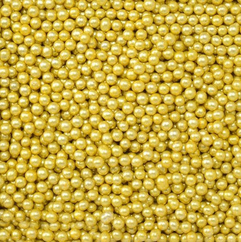 Gold 4mm Sugared Balls - 1kg