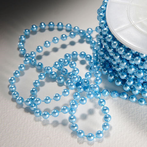 5mm Pearls on Reel Blue - Metre