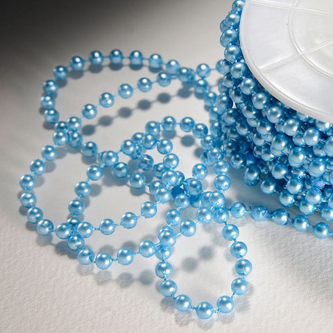 5mm Pearls on Reel 10m Blue