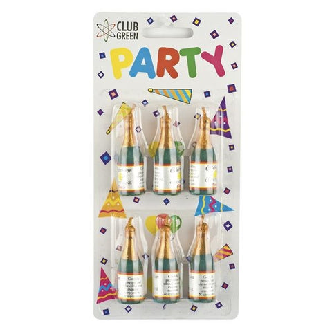 Champagne Bottle Candle - Pack of 6