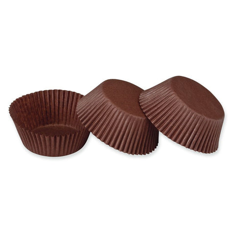 Chocolate Brown Paper Cases - Pack of 100