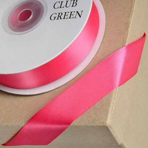 15mm Fuchsia Double Sided Satin Ribbon - Metre - Limited Stock