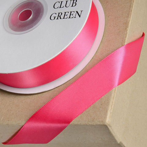 23mm Fuchsia Double Sided Satin Ribbon - Metre - Limited Stock