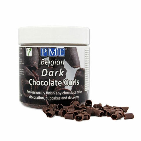 PME Belgian Dark Chocolate Curls 85g []