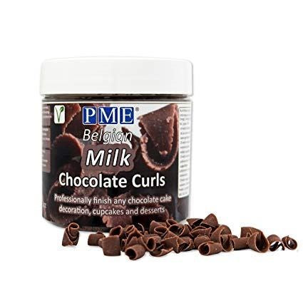 PME Belgian Milk Chocolate Curls 85g []