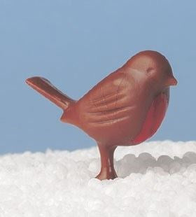 Brown Robin Cake Decoration (25mm) [><]