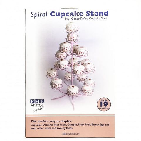 Pink Coated Wire Cupcake Stand (Hold 19) []