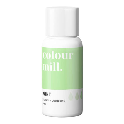 Colour Mill Mint Oil-Based Food Colouring 20ml – Highly Concentrated, Vibrant Colors for Buttercream, Chocolate, Fondant & Baking | Professional-Grade Edible Dye Water-Free, Fade-Resistant, Vegan-Friendly