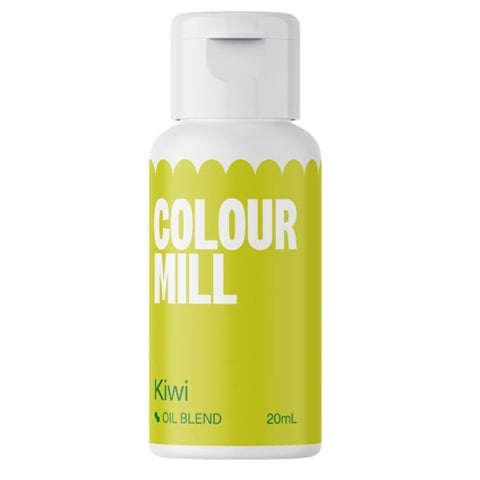 Colour Mill  Kiwi Oil-Based Food Colouring 20ml – Highly Concentrated, Vibrant Colors for Buttercream, Chocolate, Fondant & Baking | Professional-Grade Edible Dye Water-Free, Fade-Resistant, Vegan-Friendly