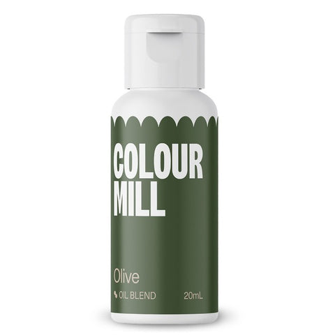 Colour Mill Olive Oil-Based Food Colouring 20ml – Highly Concentrated, Vibrant Colors for Buttercream, Chocolate, Fondant & Baking | Professional-Grade Edible Dye Water-Free, Fade-Resistant, Vegan-Friendly