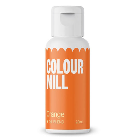 Colour Mill Orange Oil-Based Food Colouring 20ml – Highly Concentrated, Vibrant Colors for Buttercream, Chocolate, Fondant & Baking | Professional-Grade Edible Dye Water-Free, Fade-Resistant, Vegan-Friendly