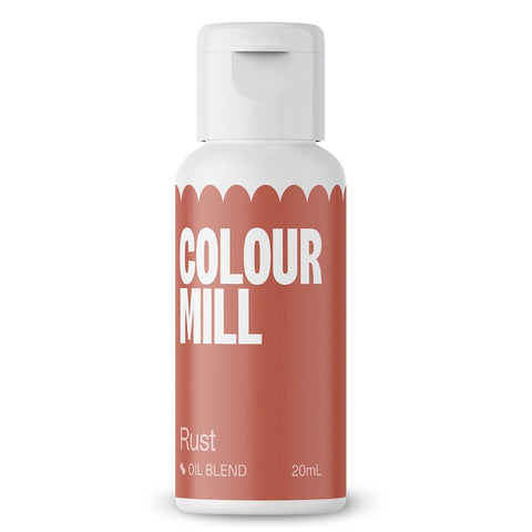 Colour Mill Rust Oil-Based Food Colouring 20ml – Highly Concentrated, Vibrant Colors for Buttercream, Chocolate, Fondant & Baking | Professional-Grade Edible Dye Water-Free, Fade-Resistant, Vegan-Friendly