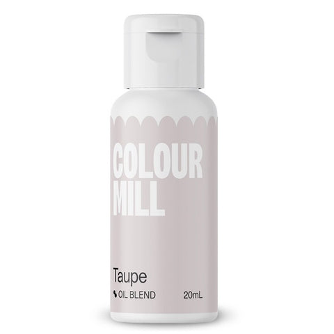 Colour Mill  Taupe Oil-Based Food Colouring 20ml – Highly Concentrated, Vibrant Colors for Buttercream, Chocolate, Fondant & Baking | Professional-Grade Edible Dye Water-Free, Fade-Resistant, Vegan-Friendly