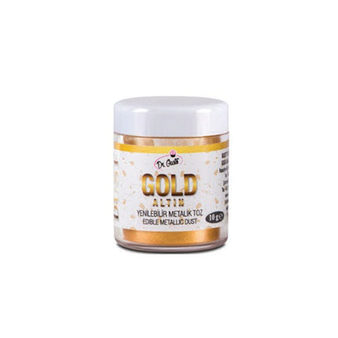 Dr.Gusto Edible Metallic Dust 10g-Glitter Gold