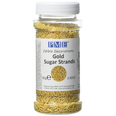 Gold Sugar Strands 80g []