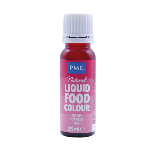 PME 100% Natural Food Colour Liquid (25ml) Rose