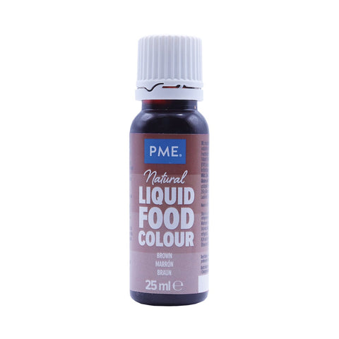 PME 100% Natural Food Colour Liquid (25ml) Brown