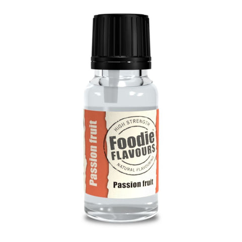 Foodie Flavours  Passion fruit  15mlNatural Flavorings – Premium Quality Liquid Flavors for Baking, Cooking & Beverages | Vegan-Friendly, Non-GMO, No Artificial Additives | Versatile Flavors for Cakes, Cookies& Desserts