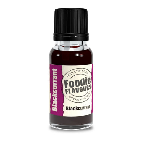 Foodie Flavours Blackcurrant  15ml Natural Flavorings – Premium Quality Liquid Flavors for Baking, Cooking & Beverages | Vegan-Friendly, Non-GMO, No Artificial Additives | Versatile Flavors for Cakes, Cookies& Desserts