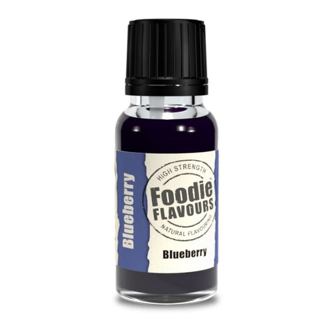 Foodie Flavours Blueberry  15ml Natural Flavorings – Premium Quality Liquid Flavors for Baking, Cooking & Beverages | Vegan-Friendly, Non-GMO, No Artificial Additives | Versatile Flavors for Cakes, Cookies& Desserts