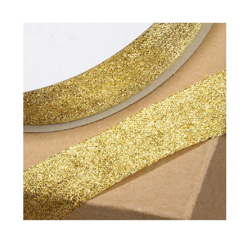 Gold Lurex Ribbon - 25mm x 25m - Metre