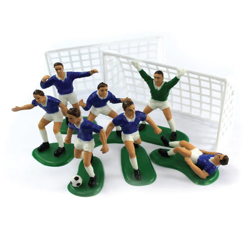 Football Cake Decoration Set Blue []