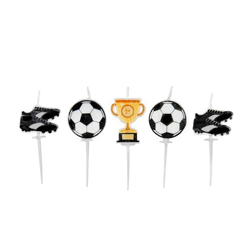 Football Party Pick Candles (Pack of 5)