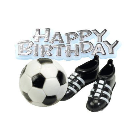 Football, Boots and Happy Birthday Topper Kit []