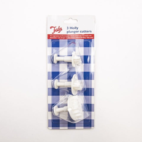 Tala Holly Leaf Plunger Cutters, Set of 3 - Limited Stock  []