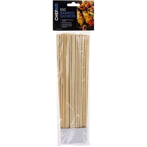 Chef Aid 25cm Bamboo Skewers - Pack of 100 []