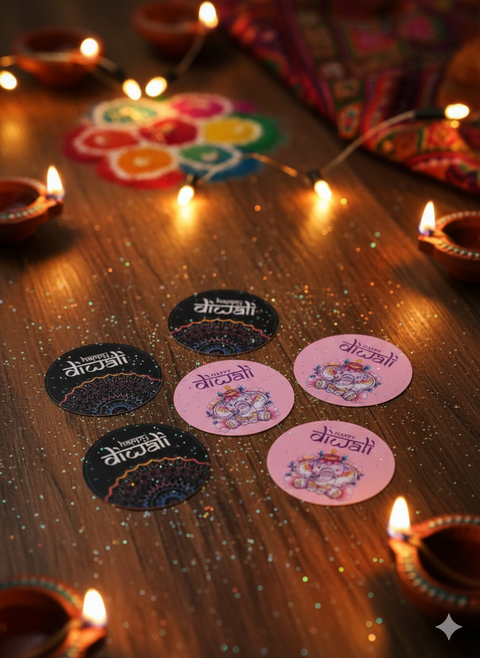 Diwali Stickers (Pack of 6)