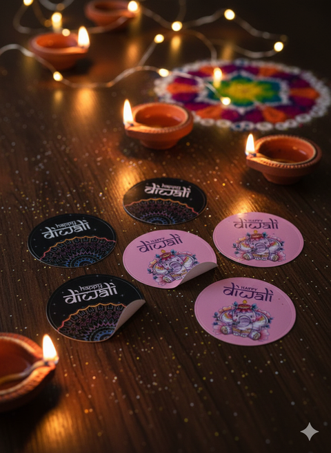 Diwali Stickers (Pack of 6)