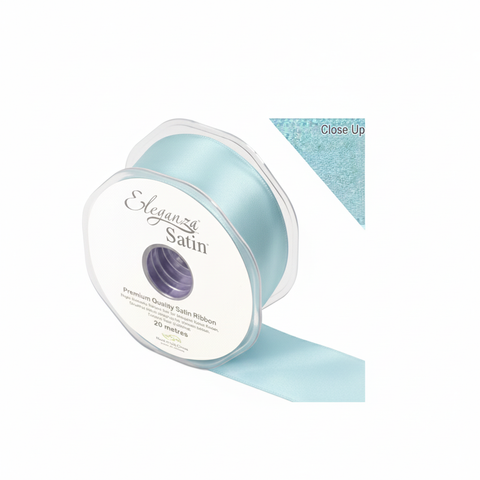 35mm Double Faced Satin Ribbon Roll - Turquoise