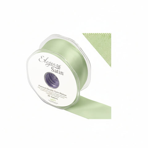 35mm Double Faced Satin Ribbon Roll - Lime