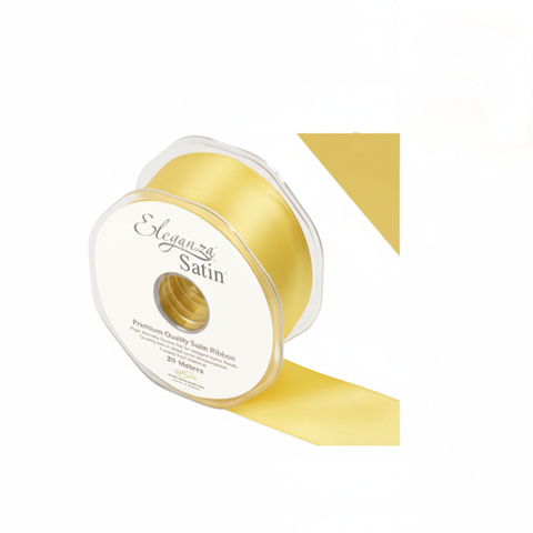 35mm Double Faced Satin Ribbon Roll - Gold