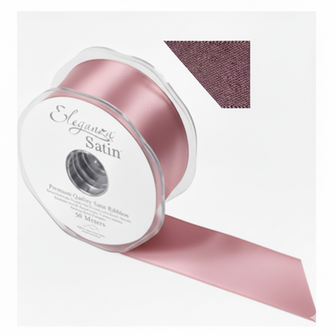 35mm Double Faced Satin Ribbon Roll - Grape