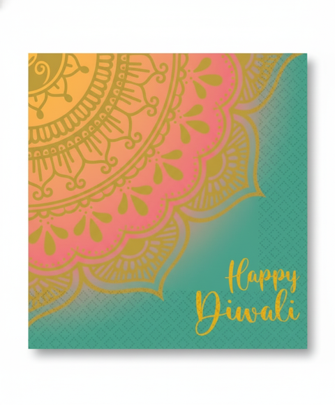 Diwali Lunch Napkins, 16 Pack