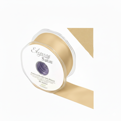 35mm Double Faced Satin Ribbon Roll - Peach