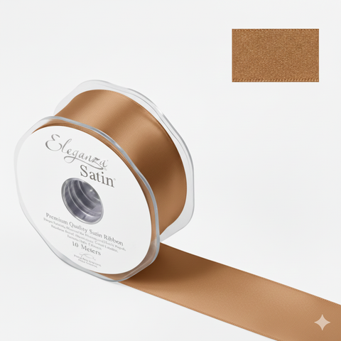 35mm Double Faced Satin Ribbon Roll - Sable