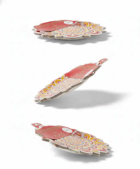 Diwali Patterned Paper Plates (Pack of 8)