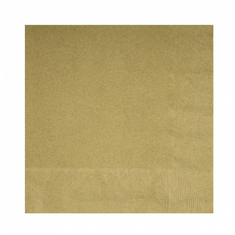 Gold Lunch Napkins (Pack of 50)