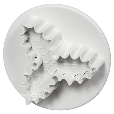 Foliage Plunger Cutters - Large Veined Three Leaf Holly (45mm / 1.8”)