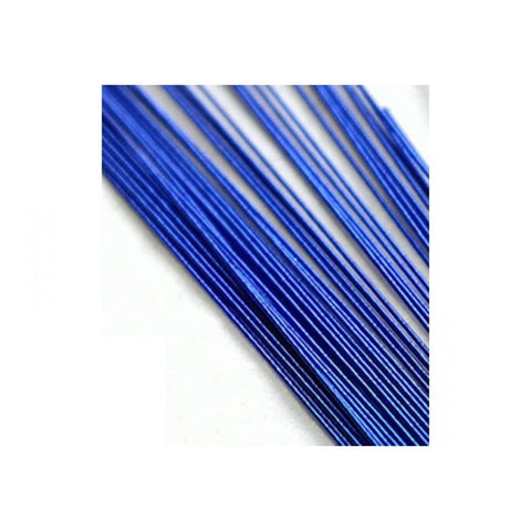Flower Wire 24 Gauge - Metallic Blue - Pack of 50 - Discontinued