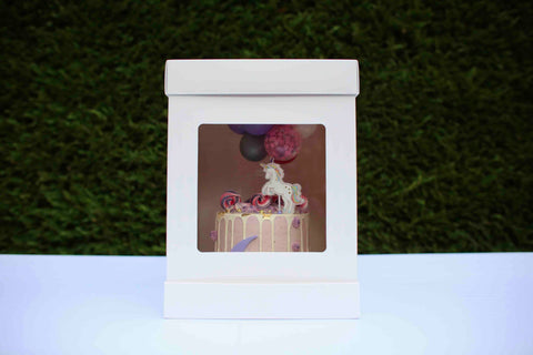 OLBAA 14"/ 36cm White Tall Cake Boxes