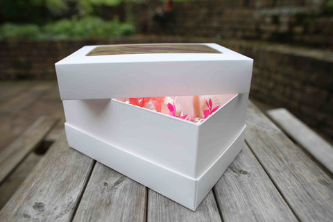 Olbaa 6 Deep Cupcake Box-White